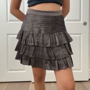 Entro tiered ruffle mini skirt